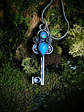 MTO - Opal, Turquoise and moonstone Key pendant - Sterling - thumbnail 5