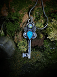 MTO - Opal, Turquoise and moonstone Key pendant - Sterling - thumbnail 7