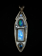 RTS - Moonstone and Opal, unisex talisman pendant - Sterling - Ooak - thumbnail 5