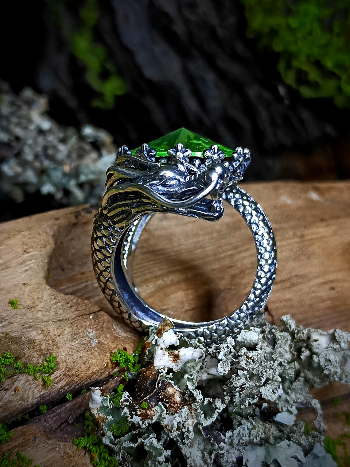 ☢ Massive Dragon UG glass ring - UNISEX - Sterling - Private collection 1