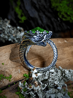 ☢ Massive Dragon UG glass ring - UNISEX - Sterling - Private collection