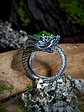 ☢ Massive Dragon UG glass ring - UNISEX - Sterling - Private collection - thumbnail 1