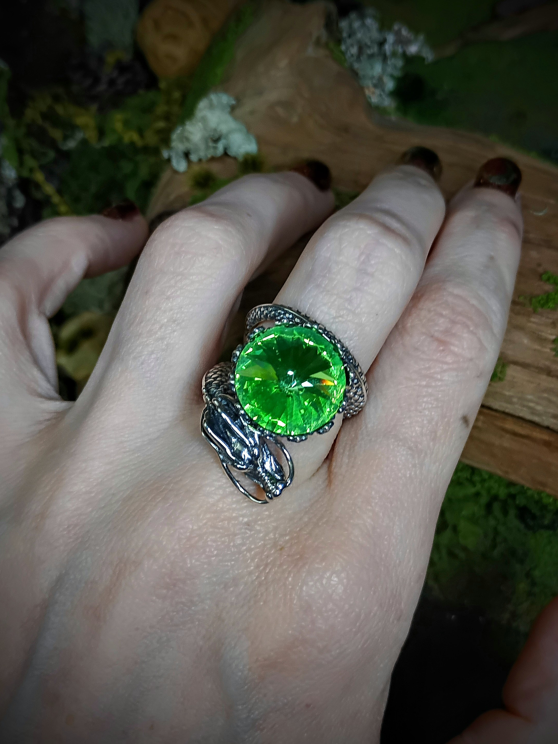 ☢ Massive Dragon UG glass ring - UNISEX - Sterling - Private collection 5