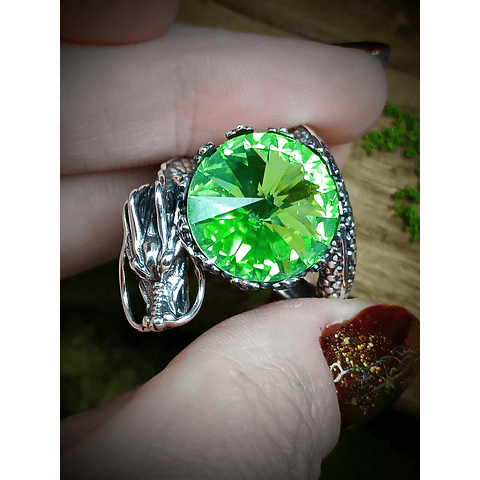 UG ☢ Massive Dragon UG glass ring - UNISEX - Sterling 💍 Custom sizing