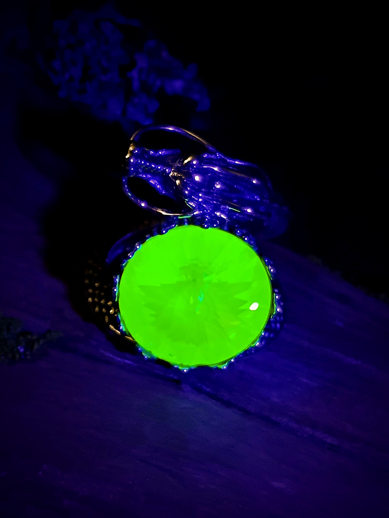 ☢ Massive Dragon UG glass ring - UNISEX - Sterling - Private collection 10