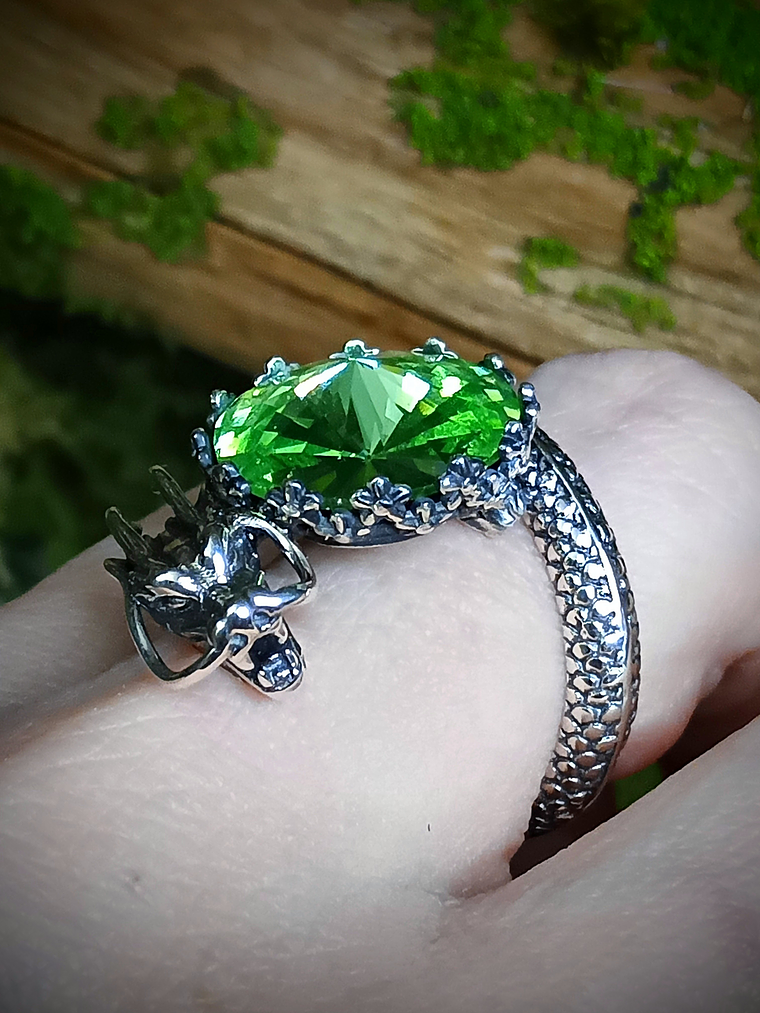 ☢ Massive Dragon UG glass ring - UNISEX - Sterling - Private collection 11