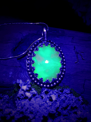 SS - ☢ Simple Sterling silver Pink custard UG necklace or ring -  Sterling 💍