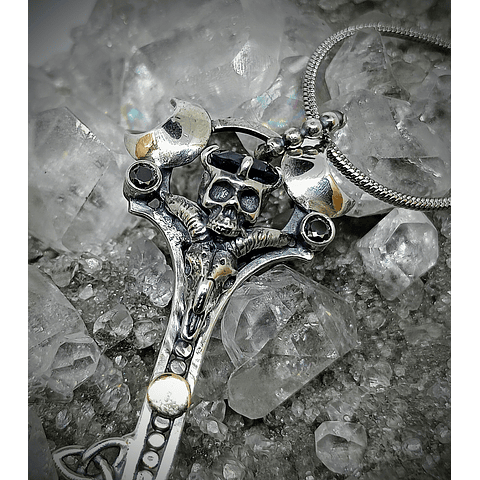 Goat and humanoid skull key #2