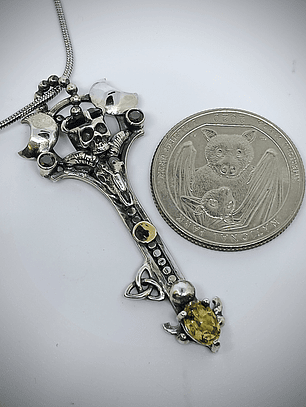 Goat and humanoid skull key #2