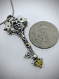 Gothic Skulls, crescent moons and Witch's knot key pendent - Sterling  - thumbnail 2