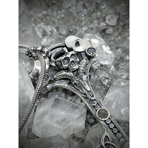 Goat and humanoid skull key #2