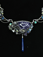 Hope - Large Tiffany stone whimsical necklace - Sterling - thumbnail 1