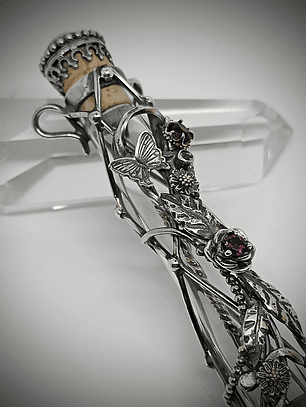 MTO/Custom bubble wand or tear collector, bottle pendant necklace.