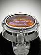 Art deco style, Antique orange true Dragons breath glass opal ring style 4 - Sterling  - thumbnail 1
