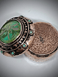 Hand hammered and formed Copper Uranium glass box - thumbnail 9