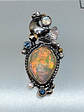 Opal, sapphire, moonstone and Luna moth necklace  - thumbnail 2