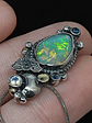 Opal, sapphire, moonstone and Luna moth necklace  - thumbnail 5