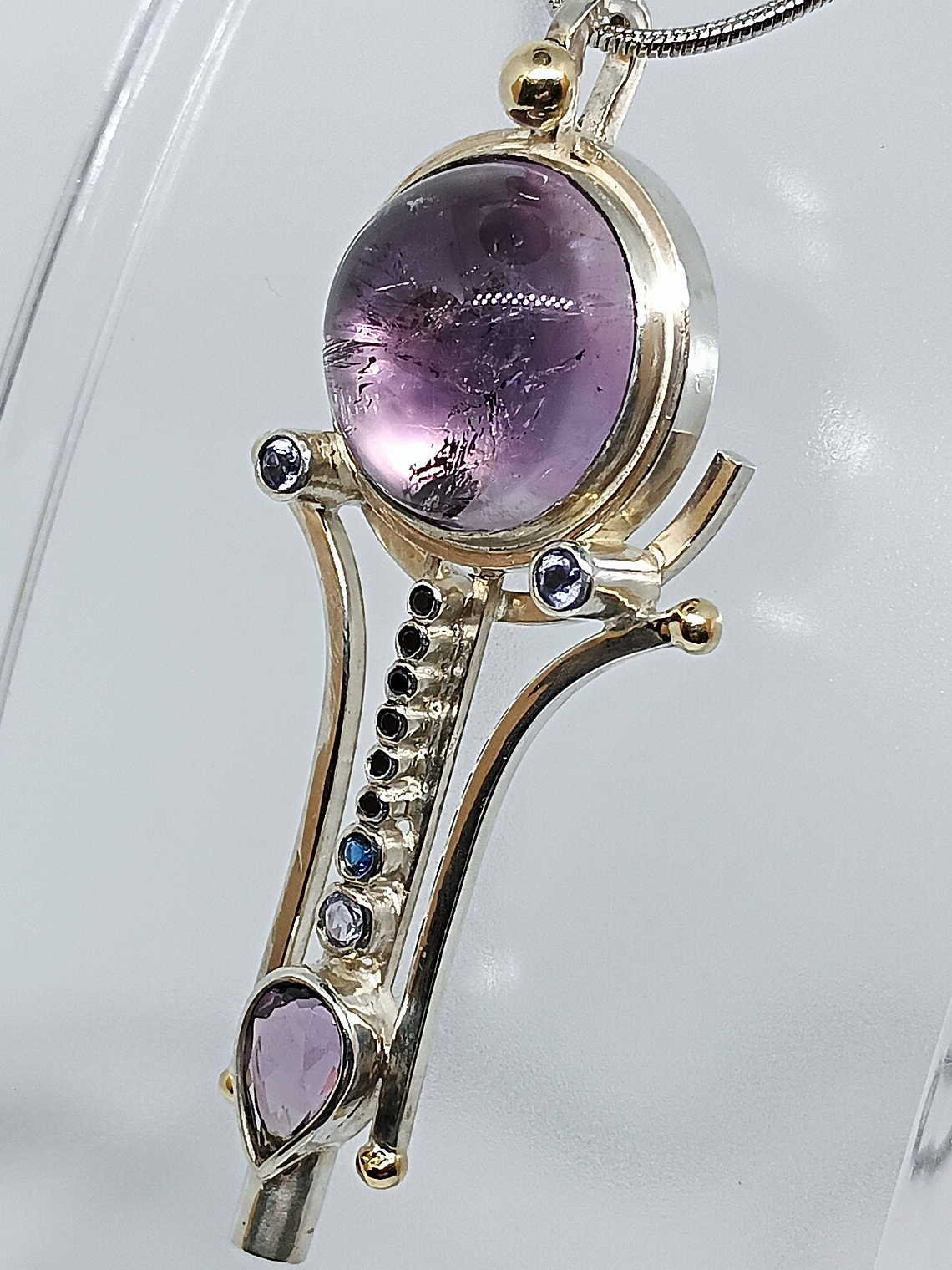 Brandenburg Amethyst key Talisman - Sterling 1