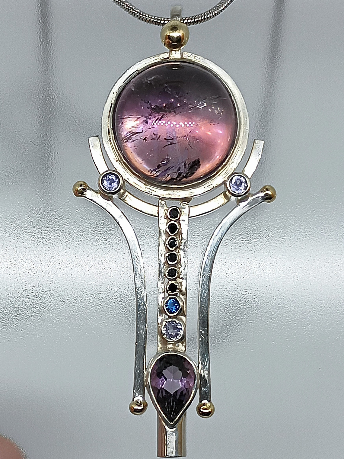 Brandenburg Amethyst key Talisman - Sterling 3