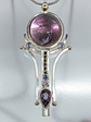 Brandenburg Amethyst key Talisman - Sterling - thumbnail 4