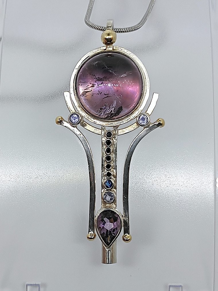 Brandenburg Amethyst key Talisman - Sterling 5