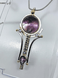 Brandenburg Amethyst key Talisman - Sterling - thumbnail 7