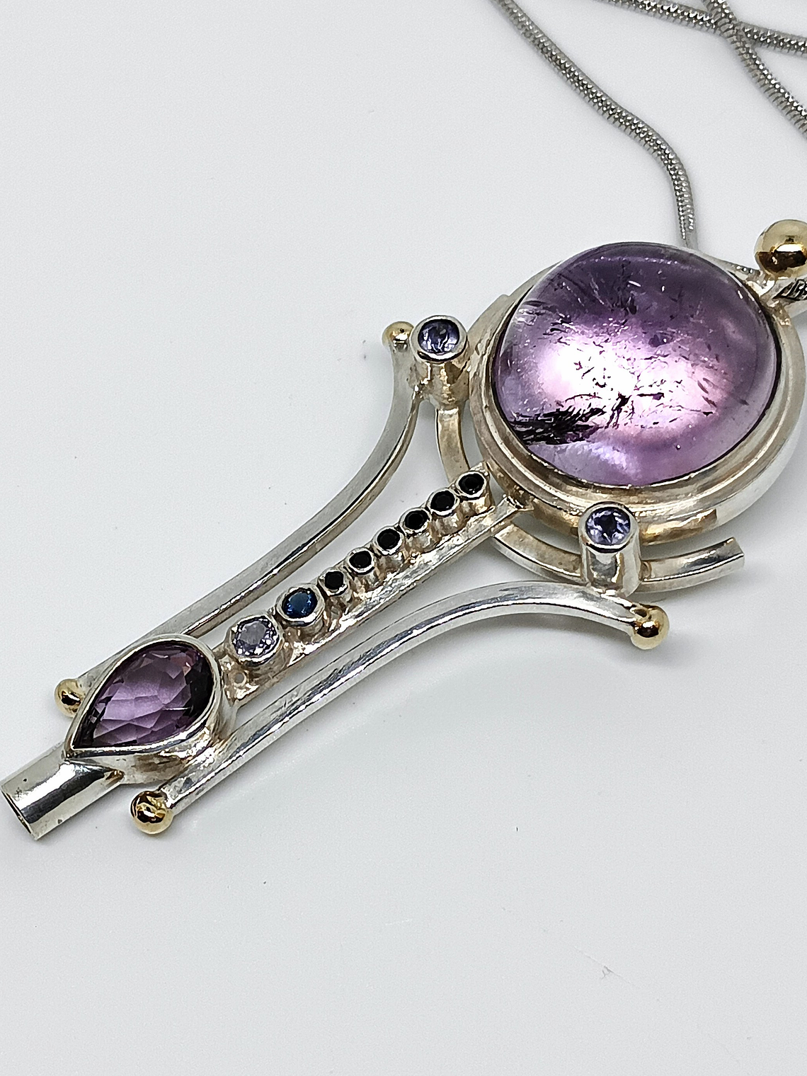 Brandenburg Amethyst key Talisman - Sterling 9