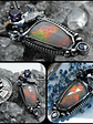 Luna Moth pendant with Opal, Alexandrite and Tanzanite - Sterling - thumbnail 9