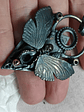 Fabulous, engraved death-heads Hawk moth, moonstone, garnet and opal - Sterling - thumbnail 7