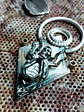 Fabulous, engraved death-heads Hawk moth, moonstone, garnet and opal - Sterling - thumbnail 11