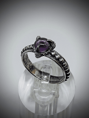 Amethyst claw ring 