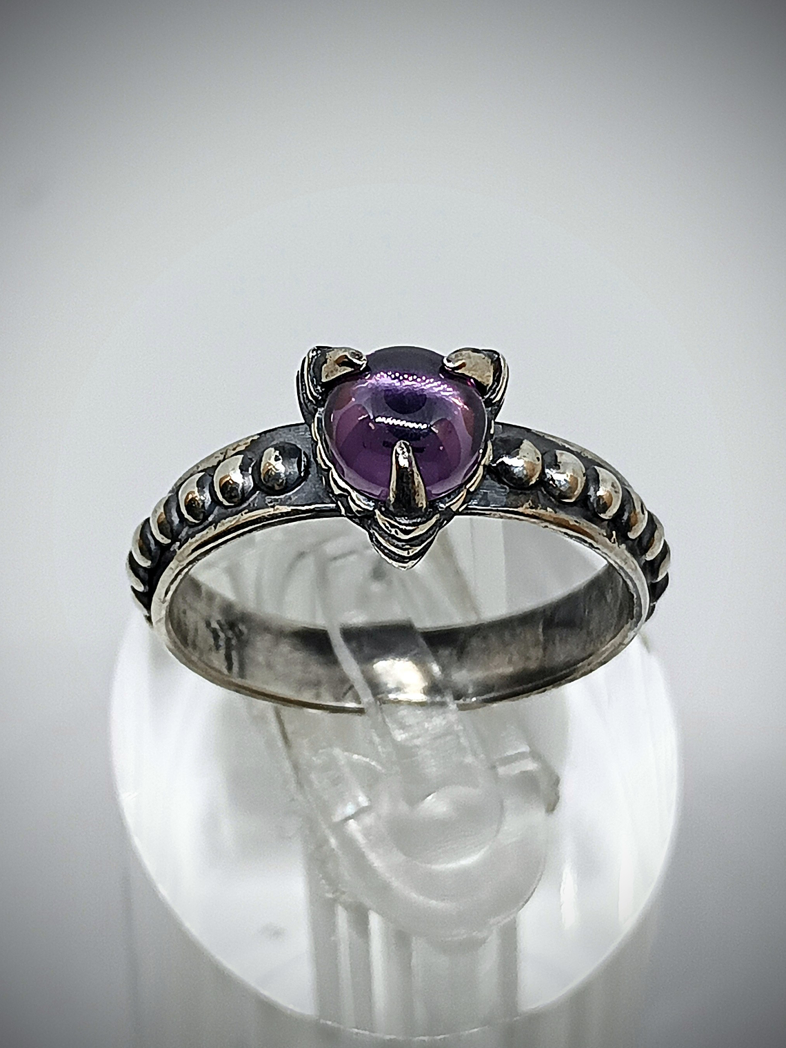 Amethyst claw ring  2