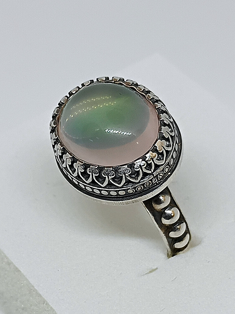 Moody star rose quartz ring 3