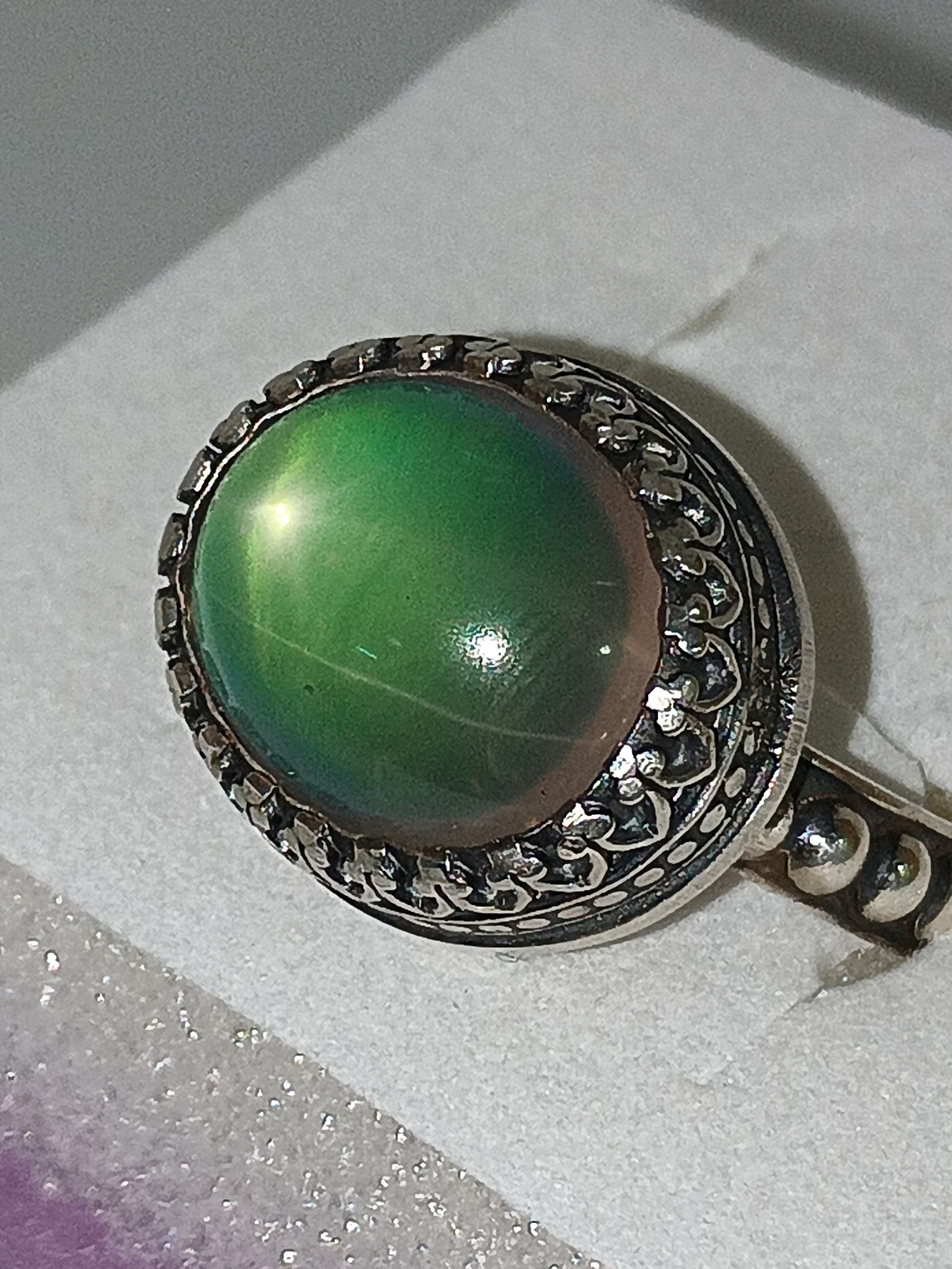 Moody star rose quartz ring 5