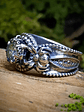 1ct blue moisonite spider ring - thumbnail 3