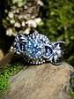 1ct blue moisonite spider ring - thumbnail 5