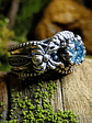 1ct blue moisonite spider ring - thumbnail 6