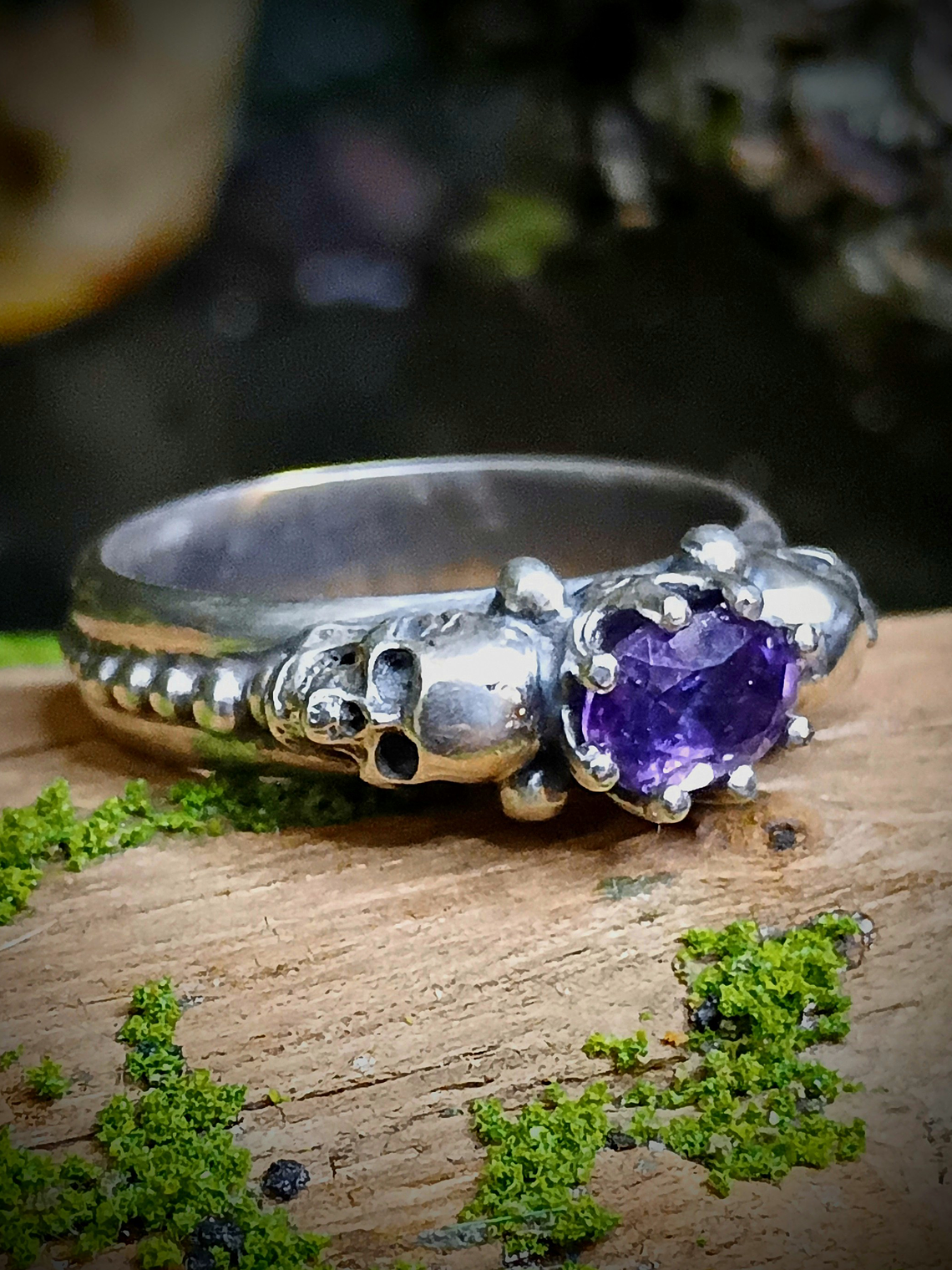 Gothic Memento Mori Skulls ring 1