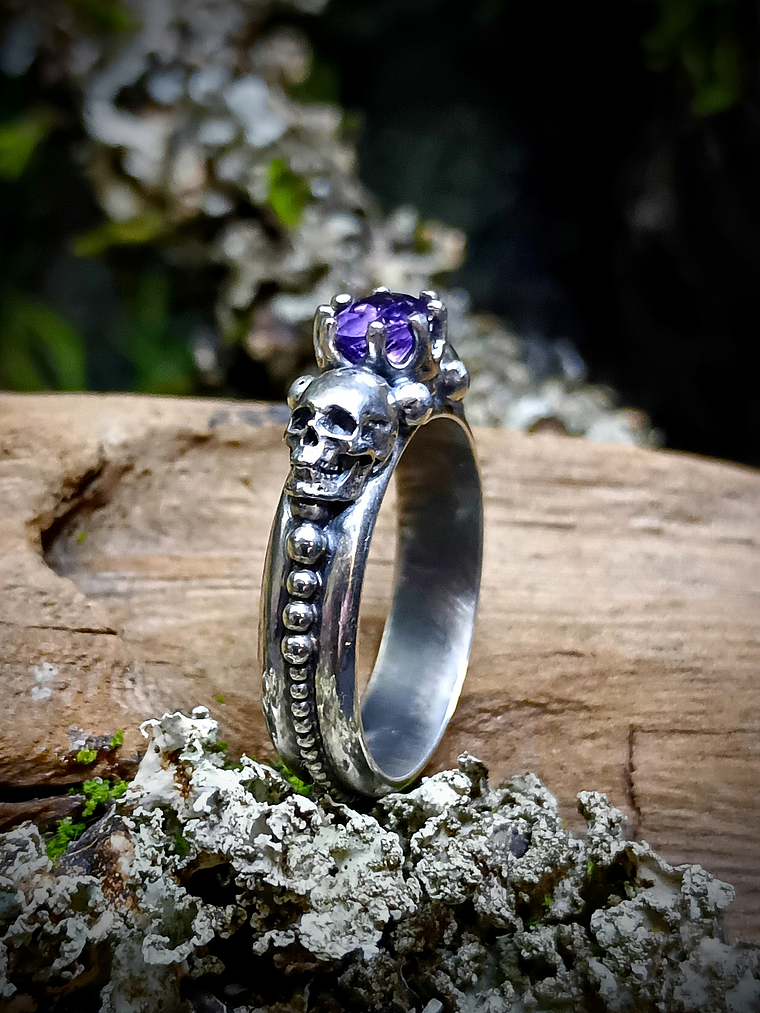 Gothic Memento Mori Skulls ring 5