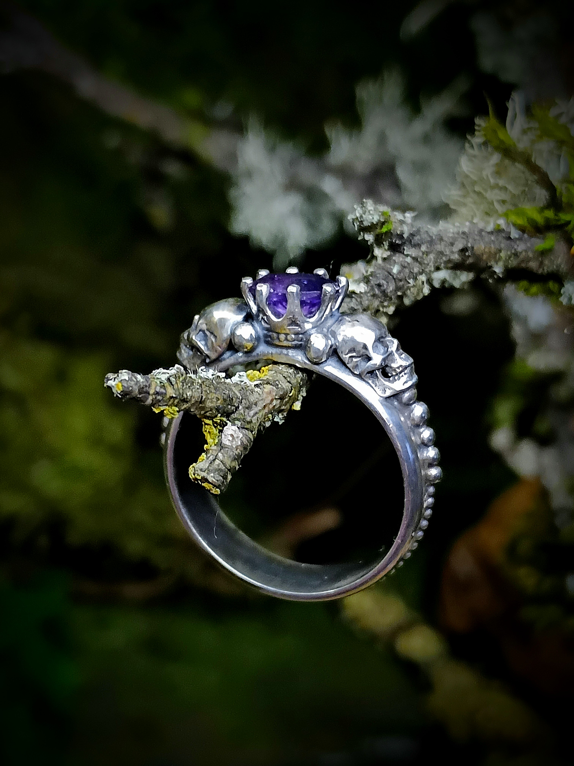 Gothic Memento Mori Skulls ring 6