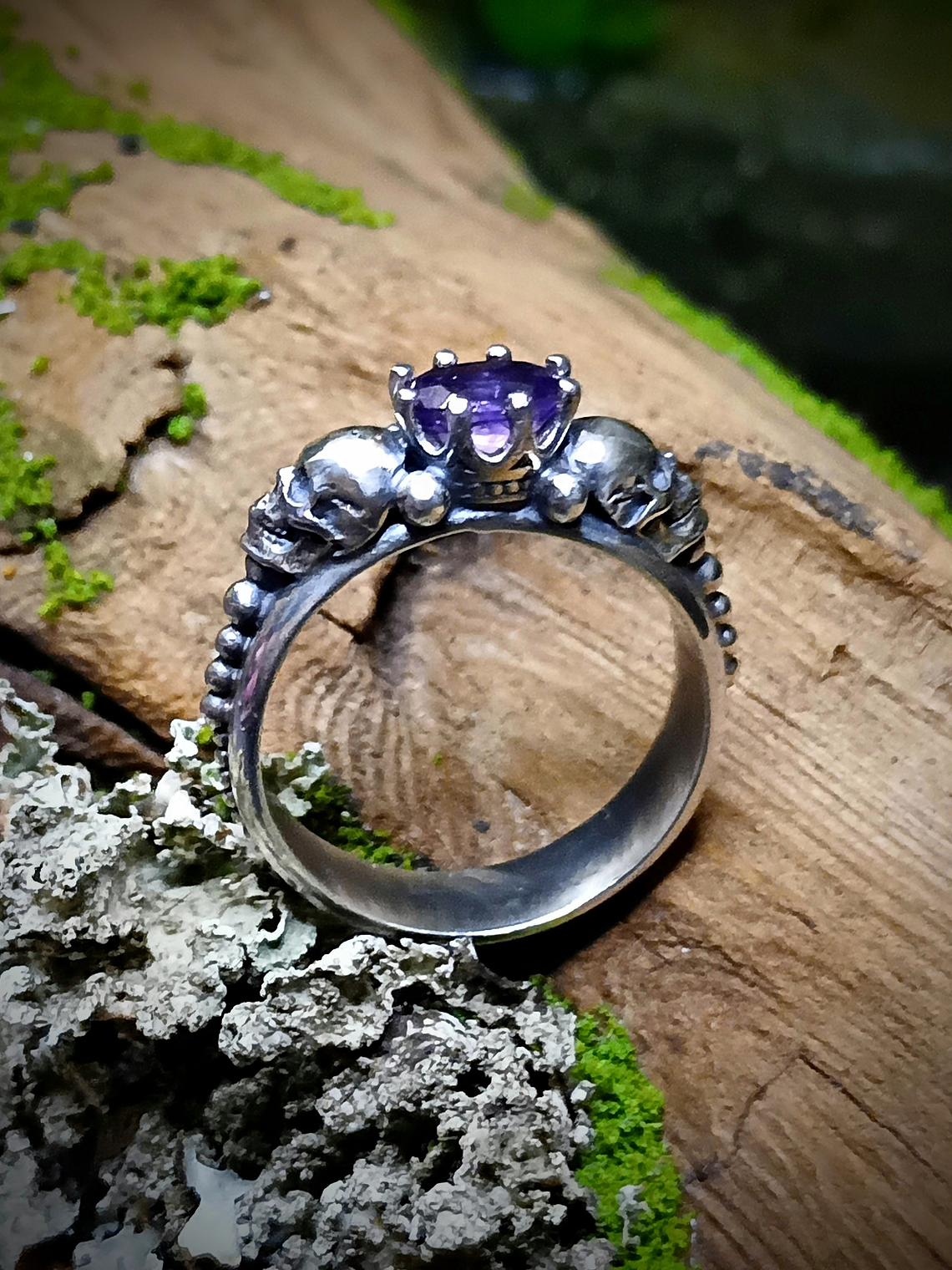 Gothic Memento Mori Skulls ring 7