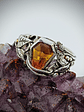 Coffin cut garnet ring - thumbnail 4