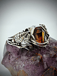 Coffin cut garnet ring - thumbnail 10