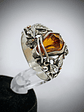 Coffin cut garnet ring - thumbnail 12