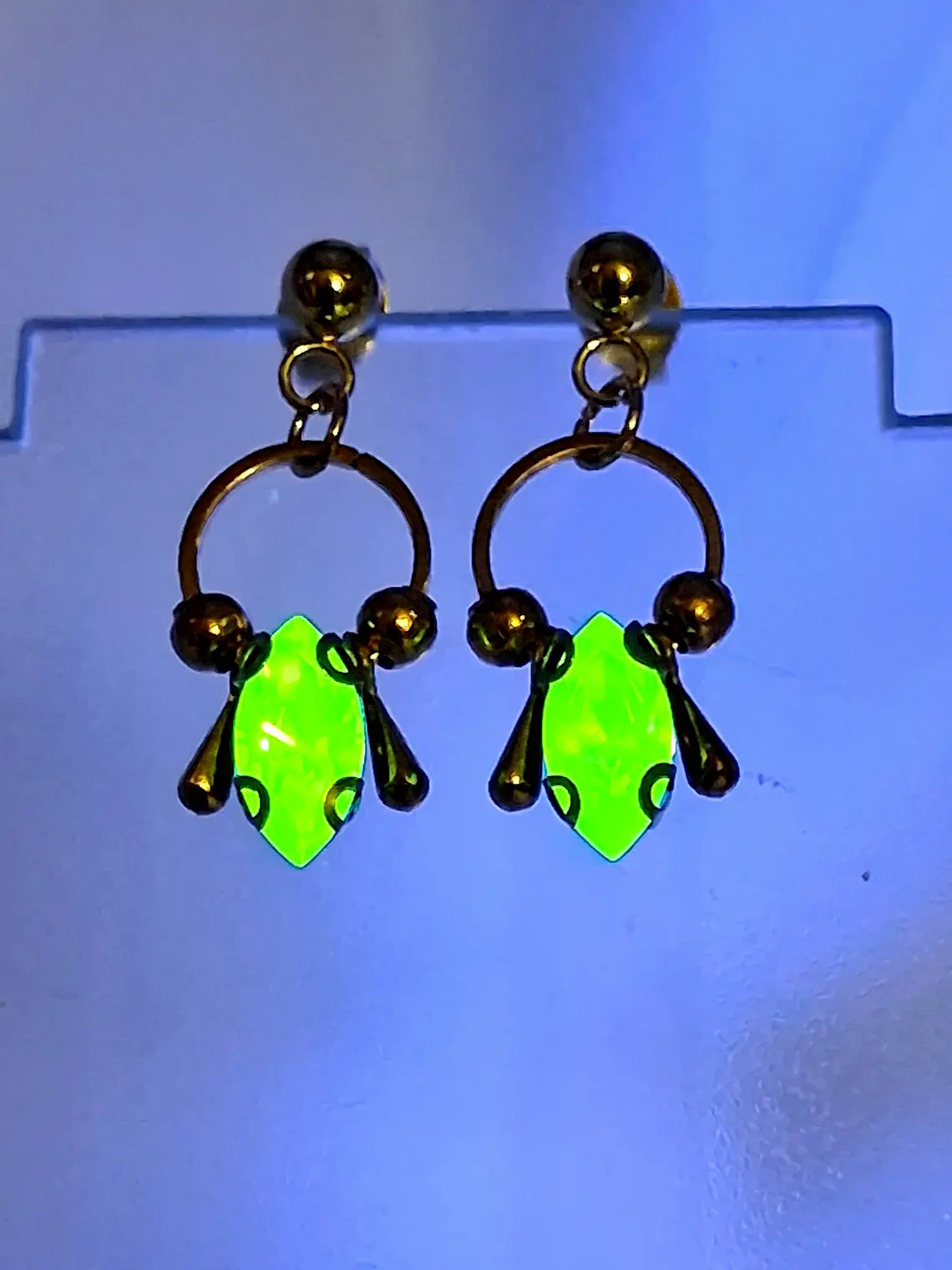 Gold-plated simple, dangle ☢UG Earrings #be001 5