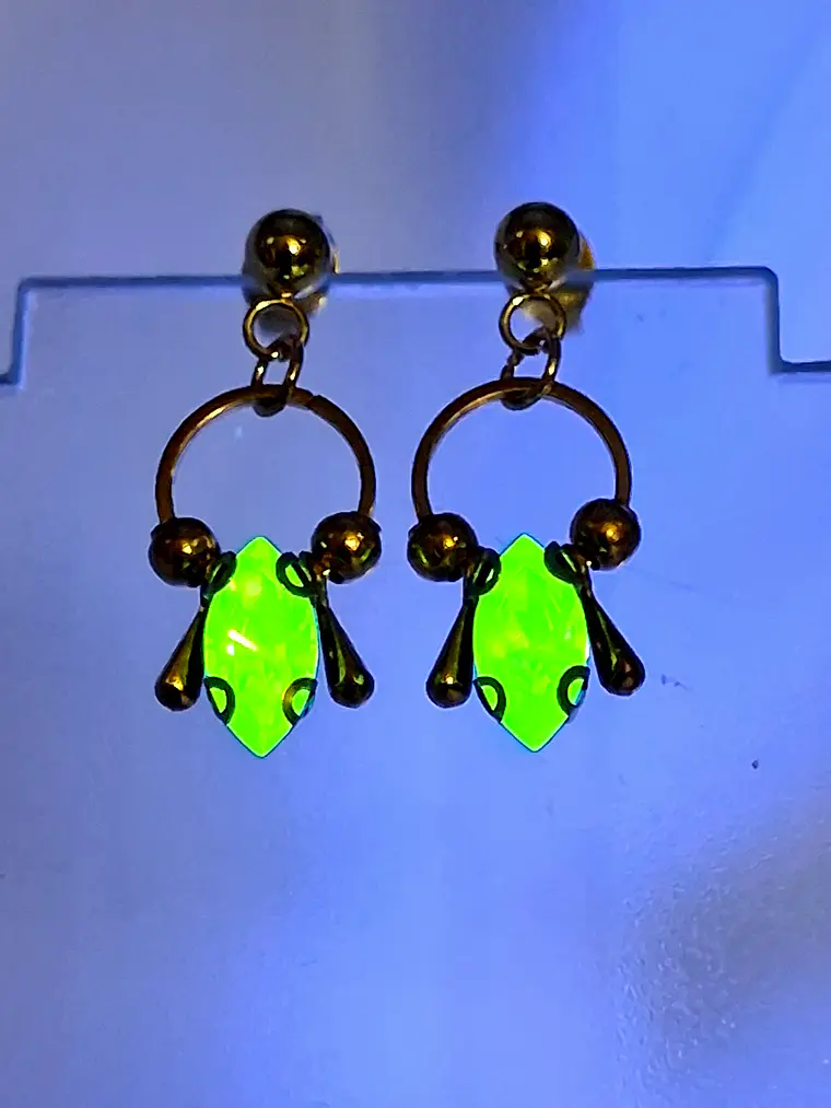 Gold-plated simple, dangle ☢UG Earrings #be001 5