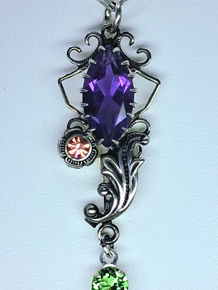 Stunning natural Amethyst with Pink & Green Uranium glass #Bp012