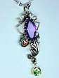 Stunning natural Amethyst with Pink & Green Uranium glass #Bp012 - thumbnail 3