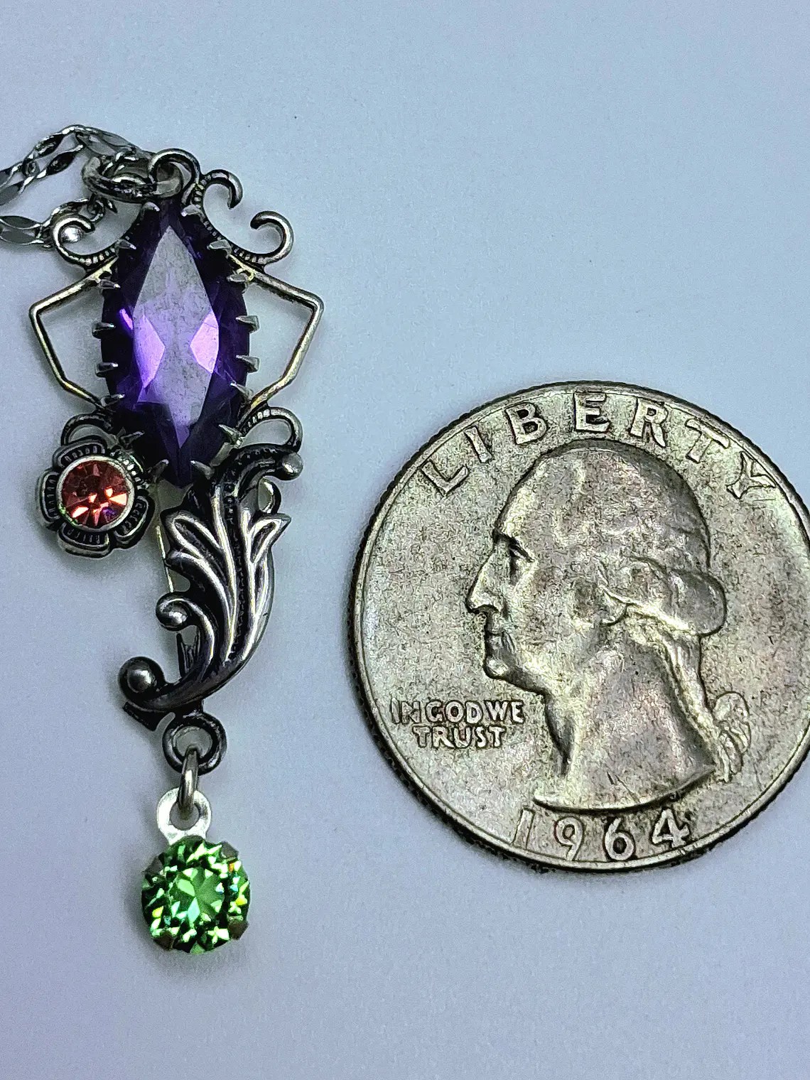 Stunning natural Amethyst with Pink & Green Uranium glass #Bp012 4