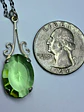 Simple, Vintage style, Large Uranium glass pendant #Bp013 - thumbnail 4